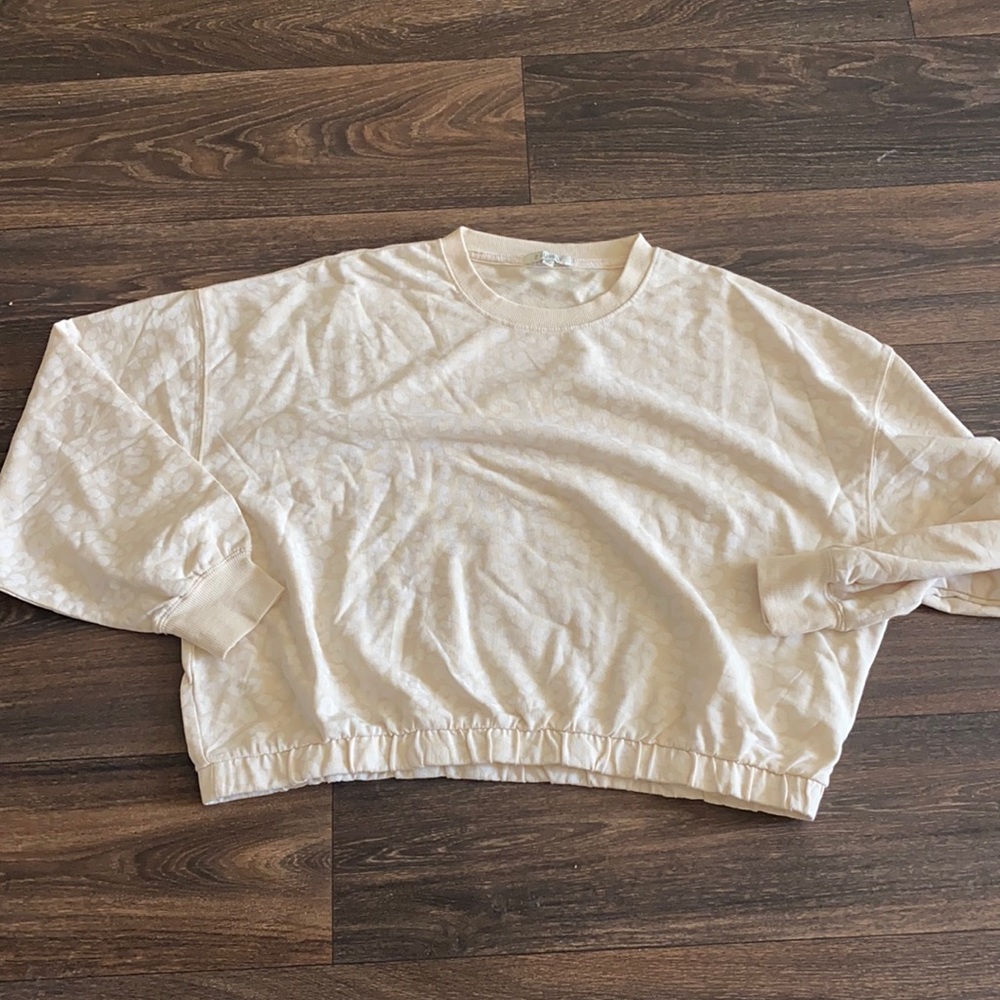Cream Leopard Print Long Sleeve